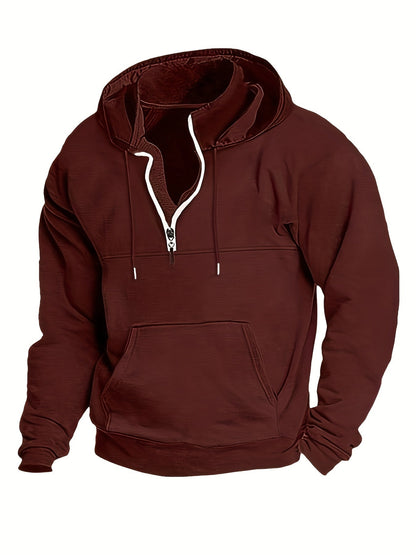 Cool Men's Half-Zip Hoodie - Archer