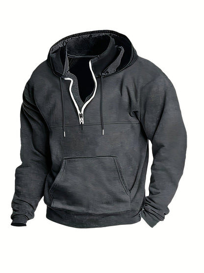 Cool Men's Half-Zip Hoodie - Archer