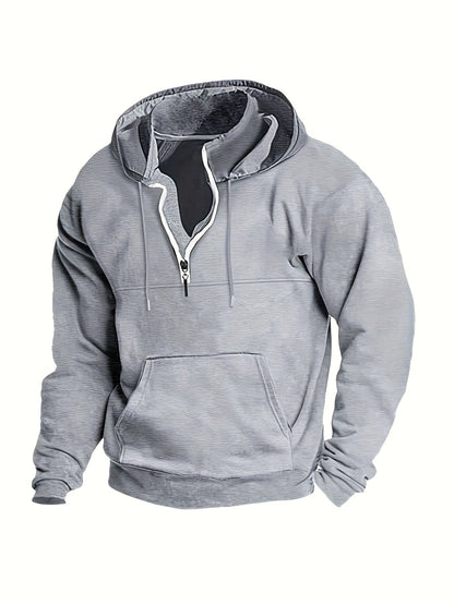 Cool Men's Half-Zip Hoodie - Archer
