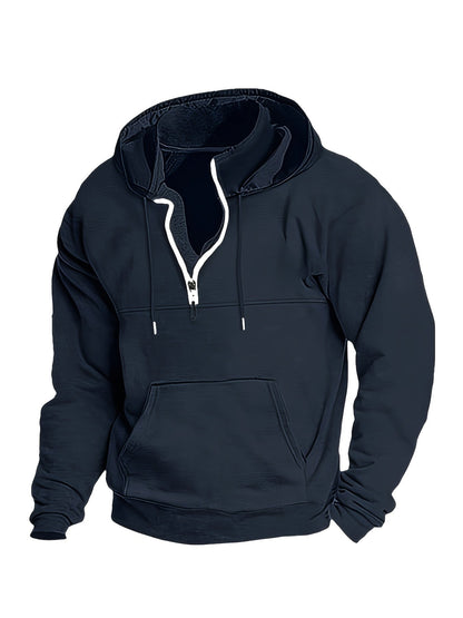 Cool Men's Half-Zip Hoodie - Archer