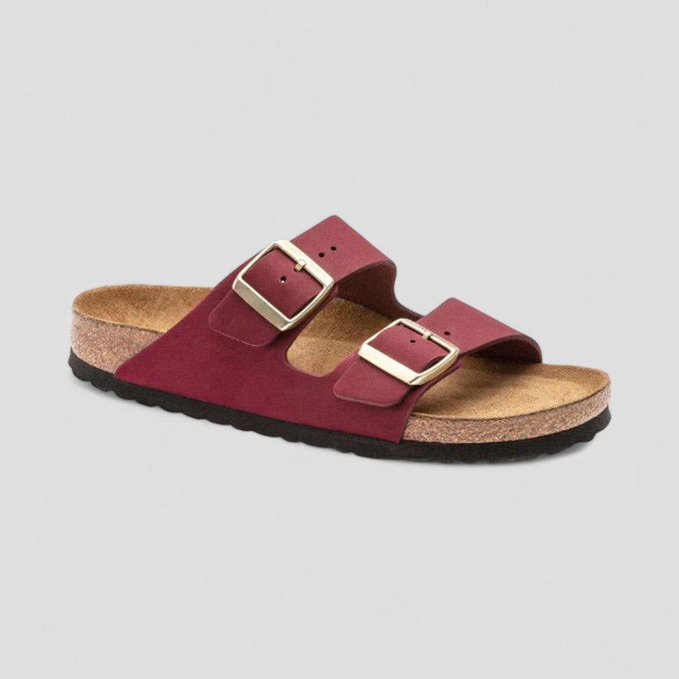 Women’s Retro Double Buckle Flat Sandals