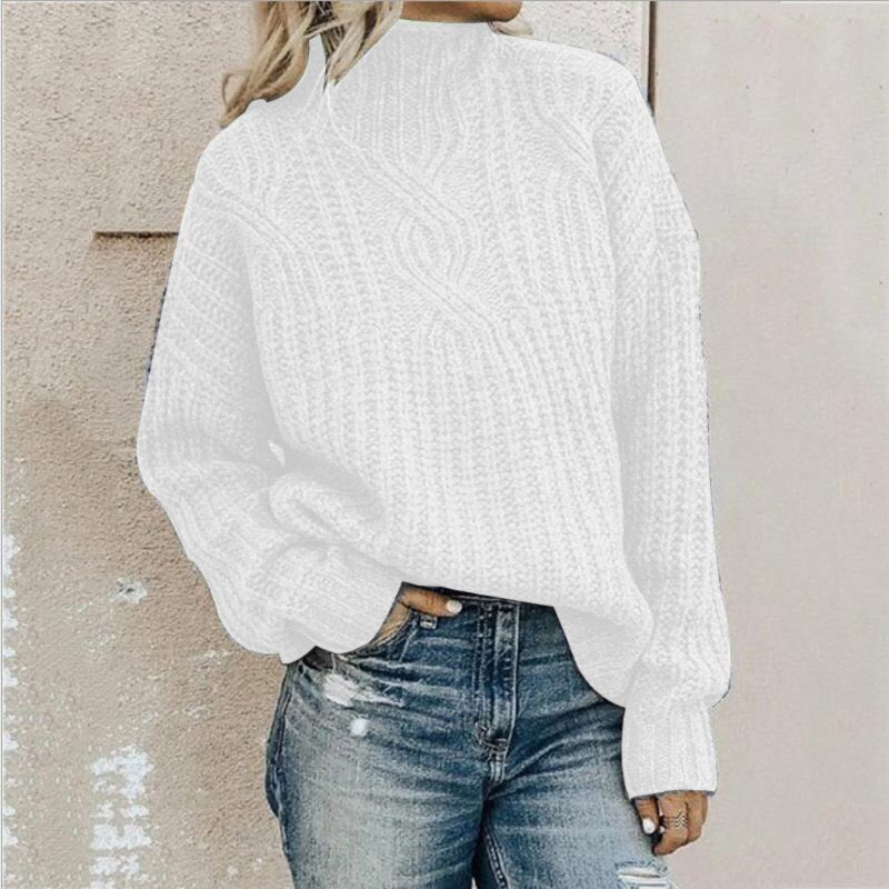 Cosy Knit Jumper with Roll Neck - Elise