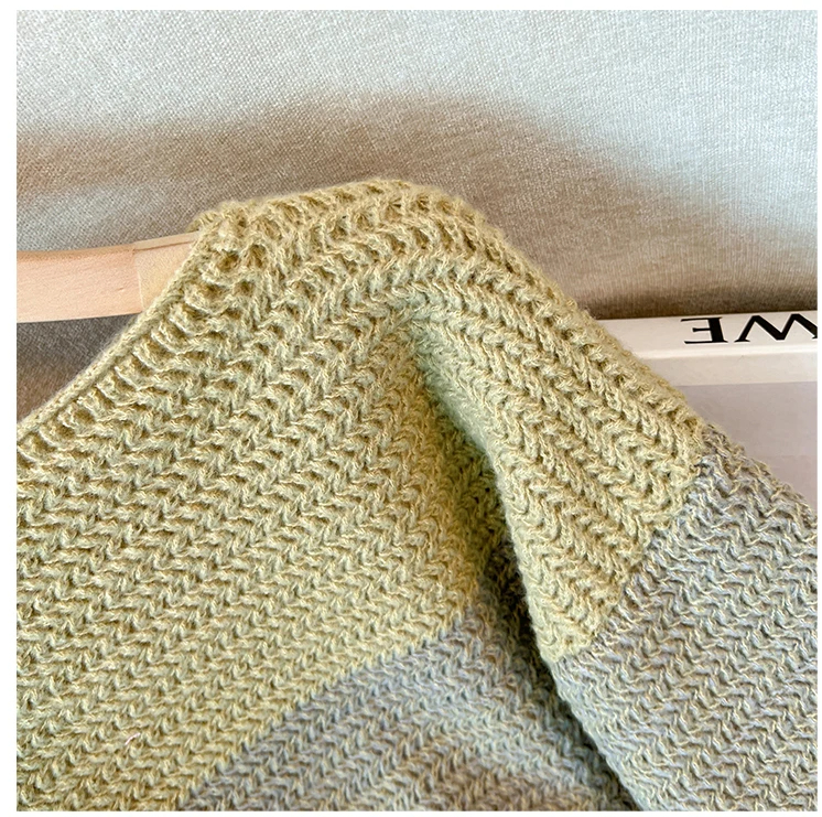 Cosy Plus Size Lazy Day Patch Colour Sweater