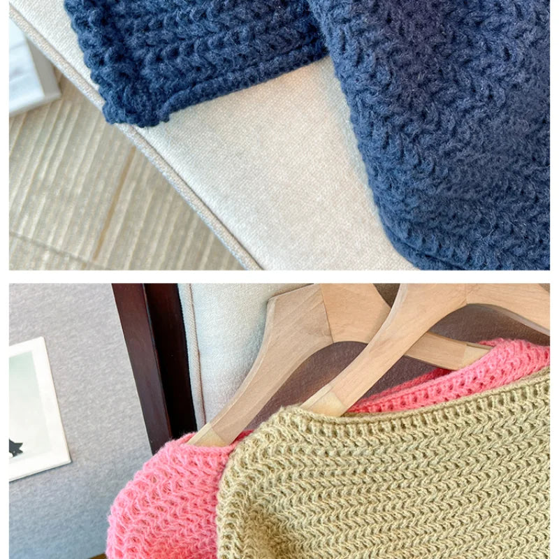 Cosy Plus Size Lazy Day Patch Colour Sweater