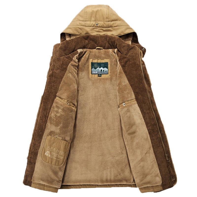 Crocodile-Long Men's Winter Coat - Frost King