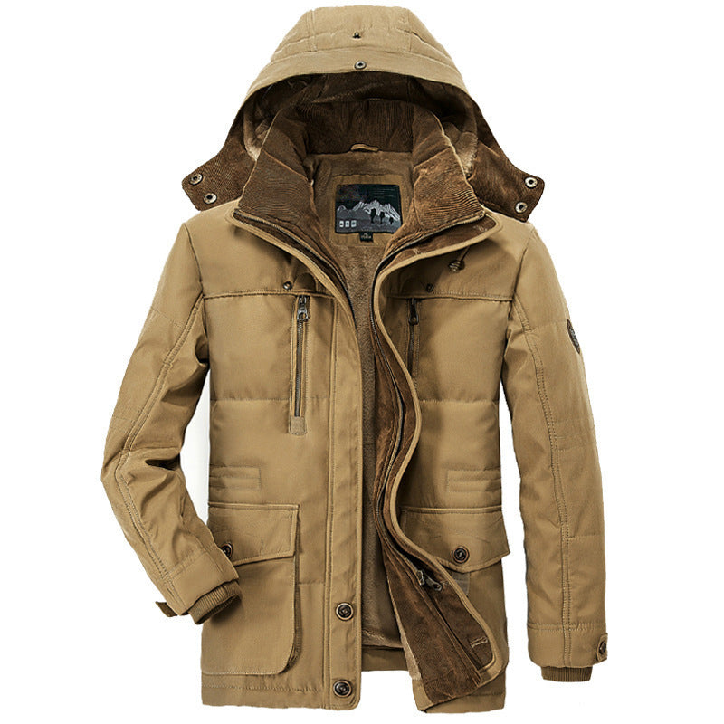 Crocodile-Long Men's Winter Coat - Frost King