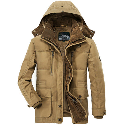 Crocodile-Long Men's Winter Coat - Frost King