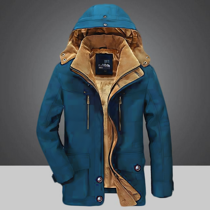 Crocodile-Long Men's Winter Coat - Frost King