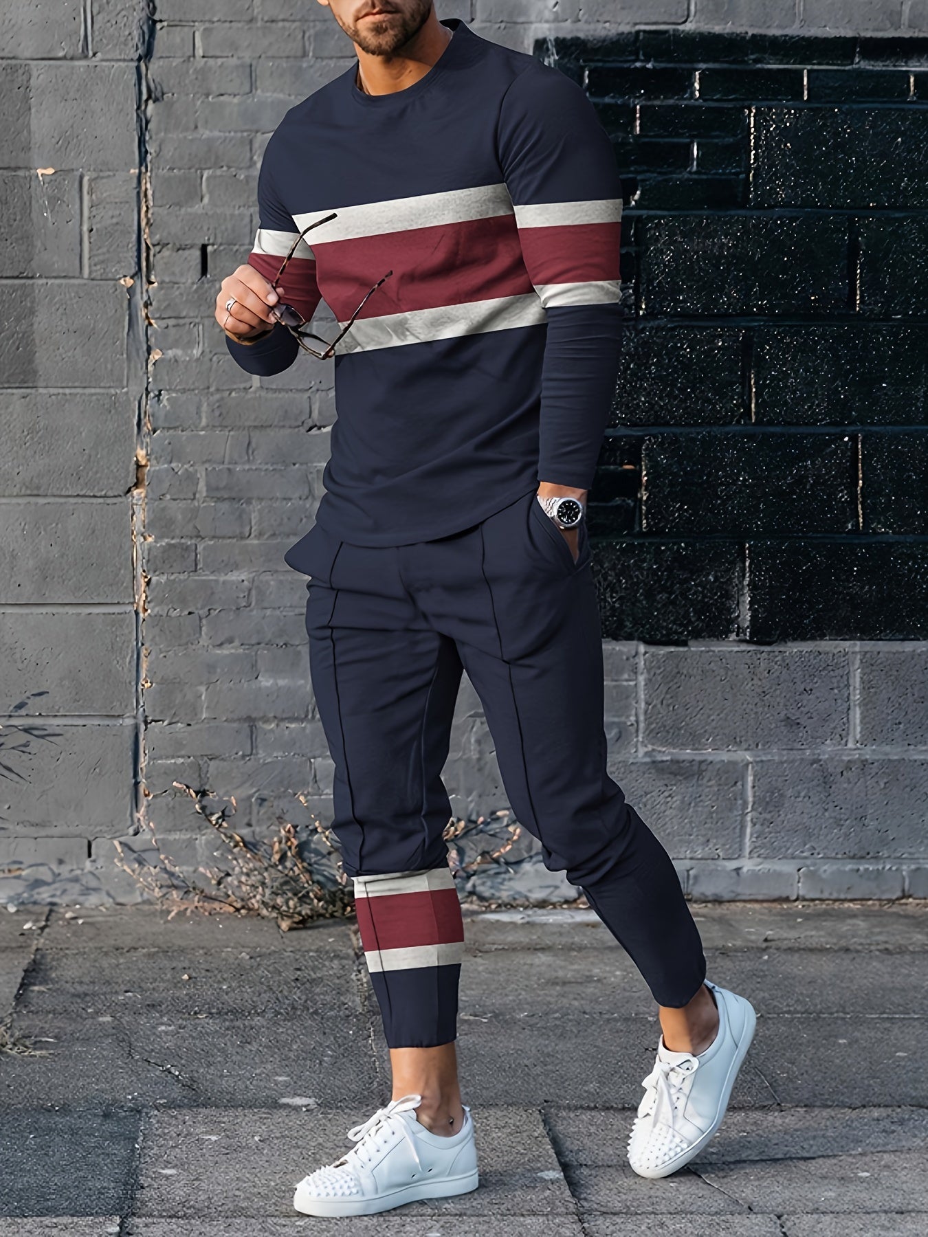 Soft Fleece Lined Mens Hoodie and Jogger Set - BritishElegance