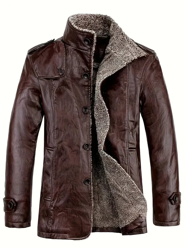 Men's Taliesin Leather Jacket, Fleece Lined