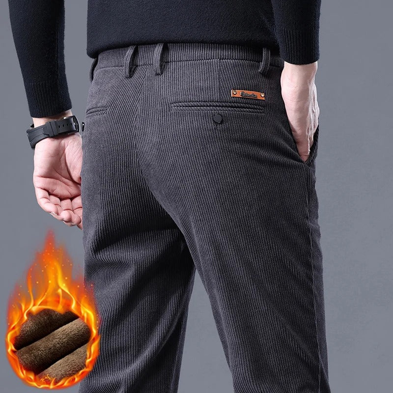 Warm Insulated Corduroy Pants for Cold Days
