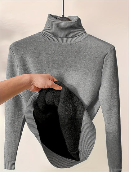 Women's Warm Classic Crew Neck Sweater