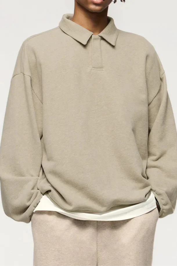 Yael - Old Money Cotton Polo Sweater