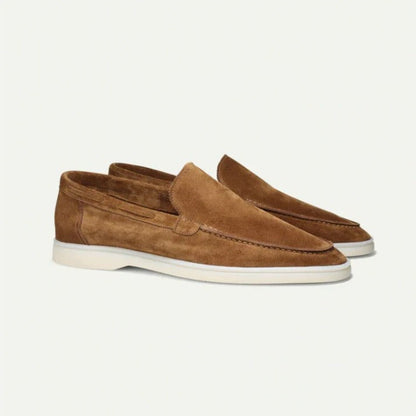 Matte Suede Slip-On Loafers