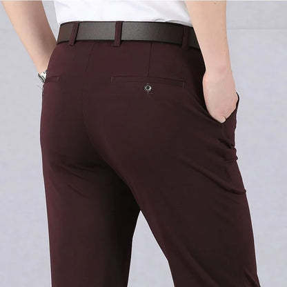 Comfortable Slim Fit Mens Stretch Trousers