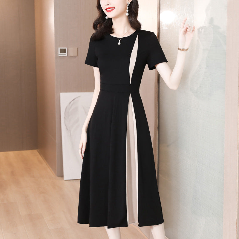 Classic Chic Knee Length Dress for Women - BritishElegance