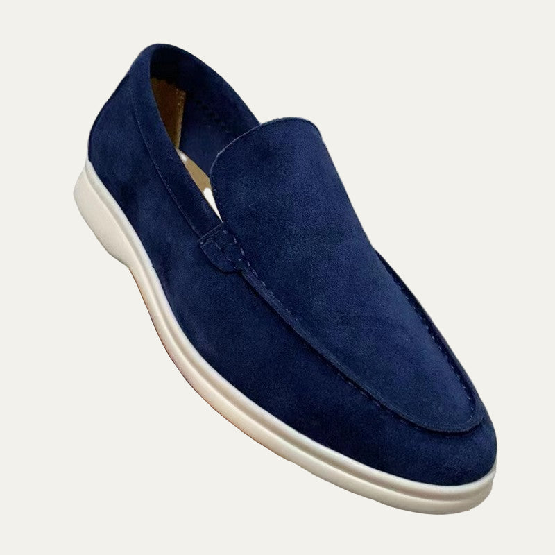 Men’s Modern Slip On Suede Platform Loafers