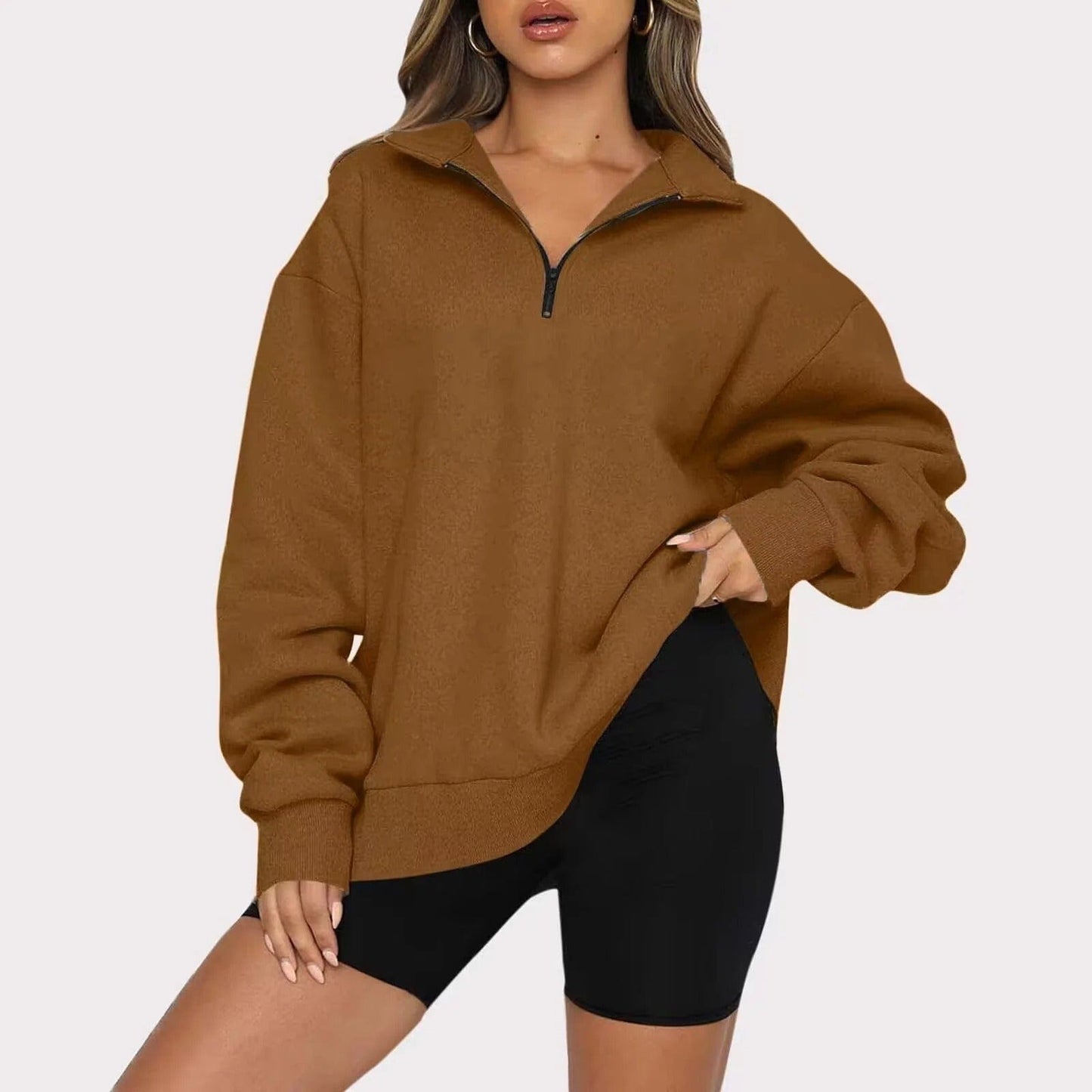 Warm Zipped Winter Sweater