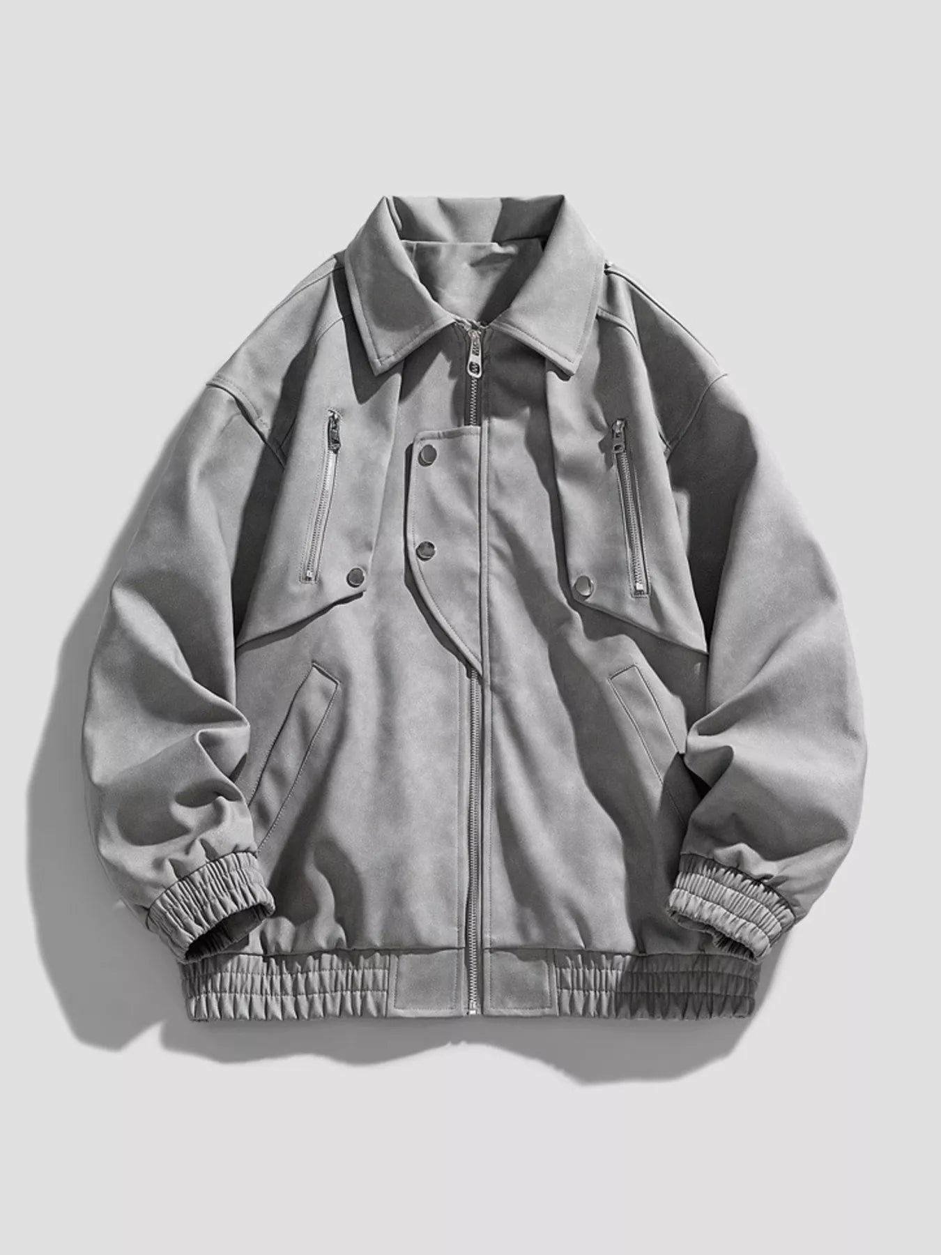 Big and Tall Zip Front Jacket - BritishElegance