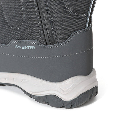Women's winter boots with side zipper - waterproof, non-slip, durable snow boots with warm lining