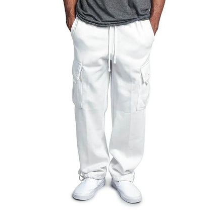 Ultra-comfortable men's cargo jogging trousers made from fleece