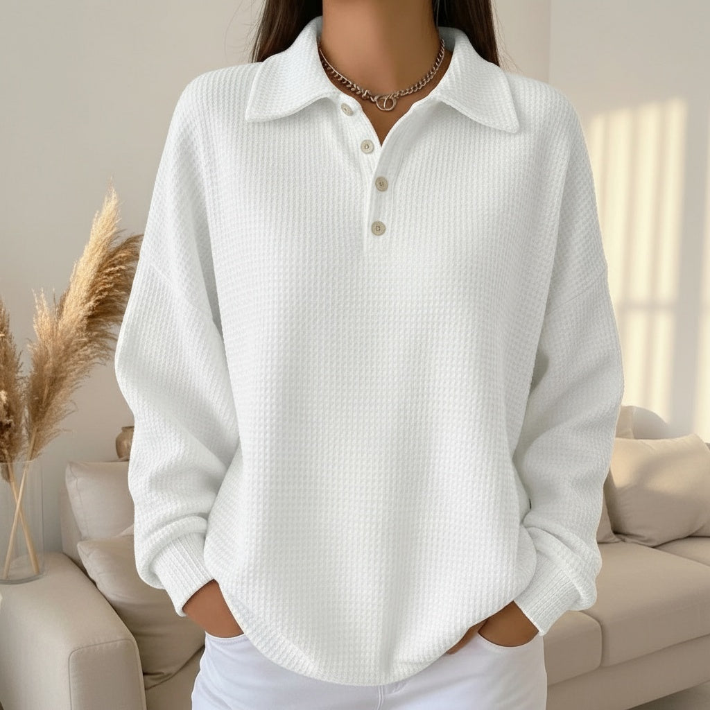 Sela | Soft knitted polo sweater