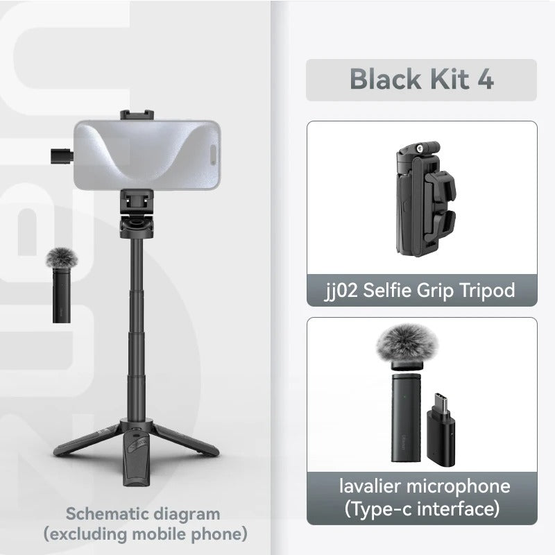 Wireless Bluetooth Selfie Stick With 360° Rotating Head