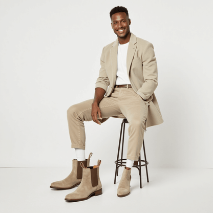 Ellis | Suede Chelsea Boots Men