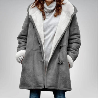 Aria | Women's Fleece Jacket with Hood and Pockets