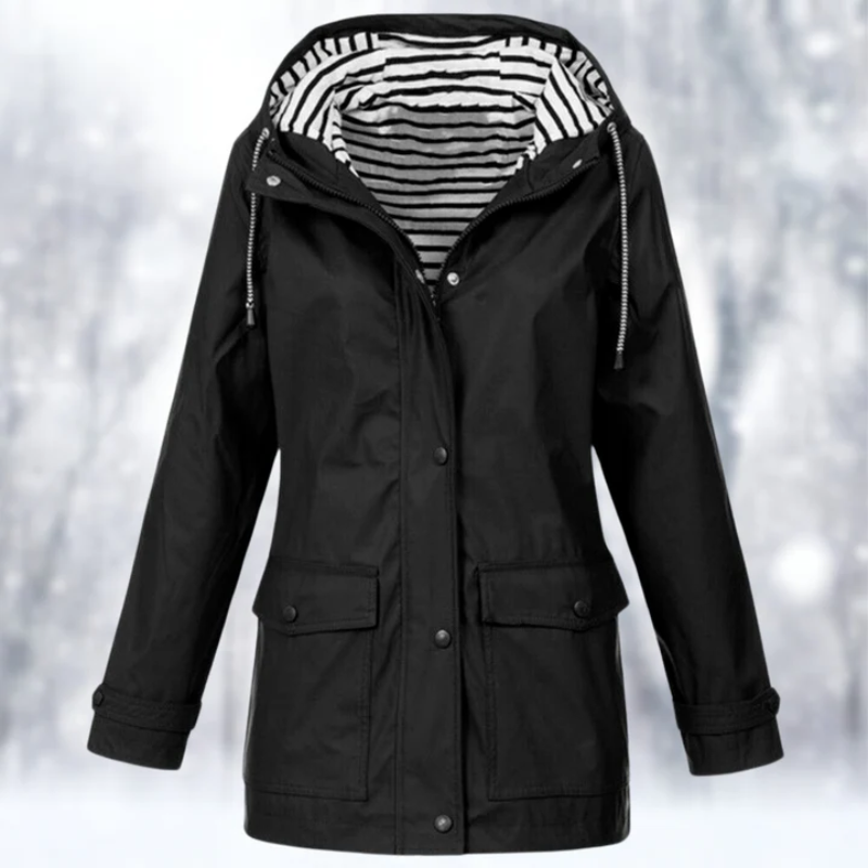 Hooded Mid-Length Ladies Coat