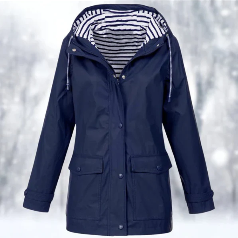 Hooded Mid-Length Ladies Coat