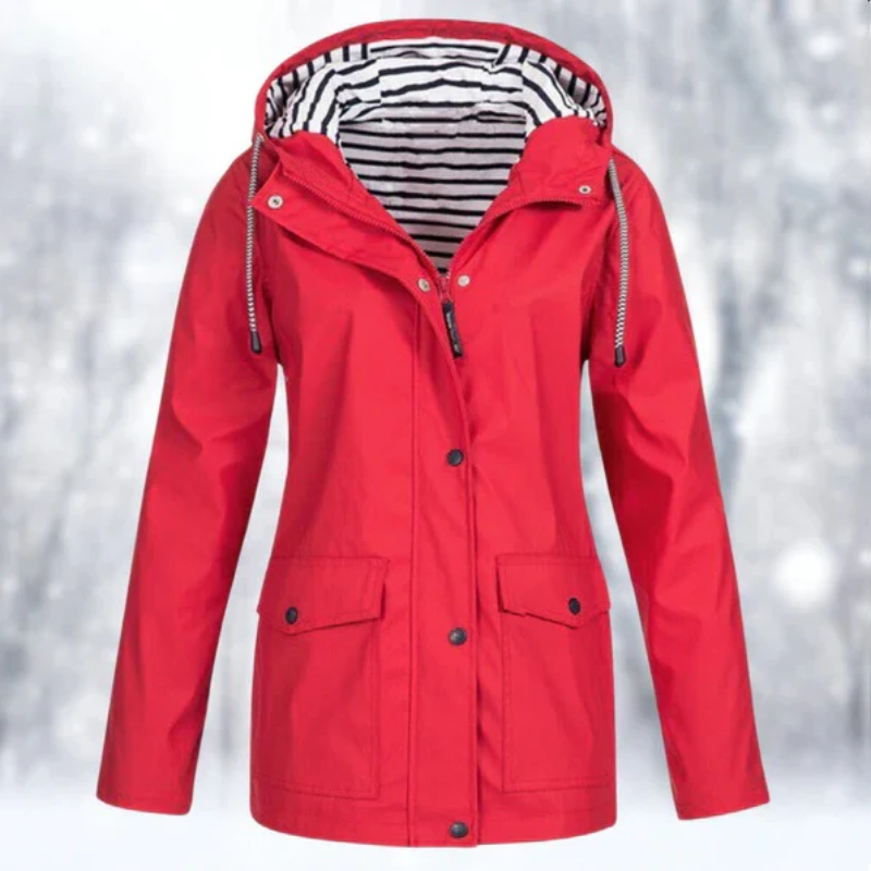 Hooded Mid-Length Ladies Coat