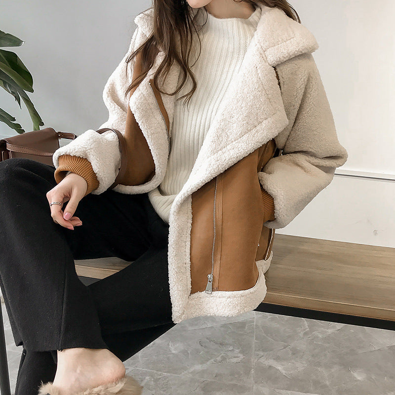 Cozy Women's Plus Size Faux Fur Jacket - BritishElegance