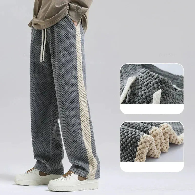 Ludovic - Hype embossed corduroy jogging pants