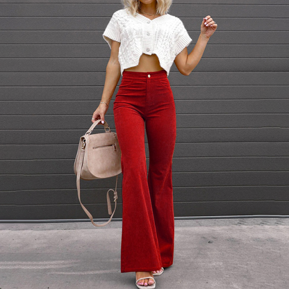Fashion High Waist Wide Leg Pants