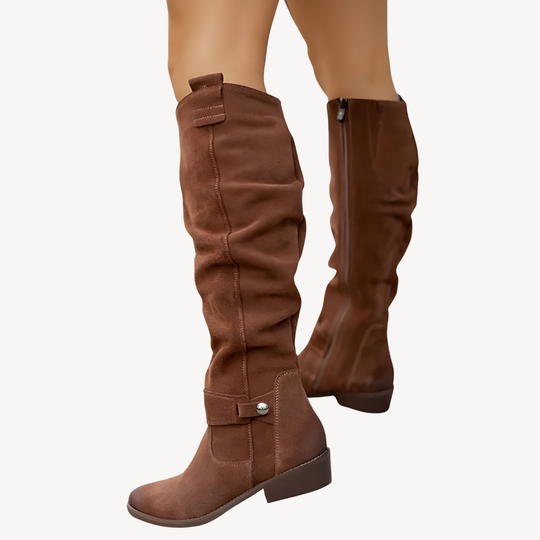 Women's Orthopedic Faux Leather Knee-High Boots