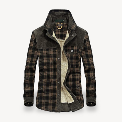 Men’s Plaid Fleece Lined Jacket