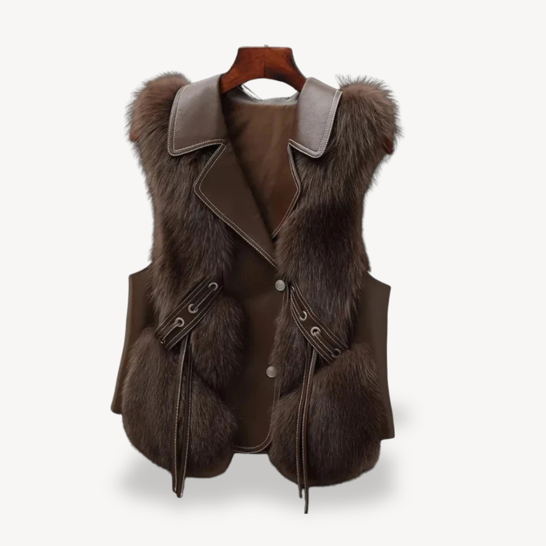 Faux Fur Lined Vest for Women
