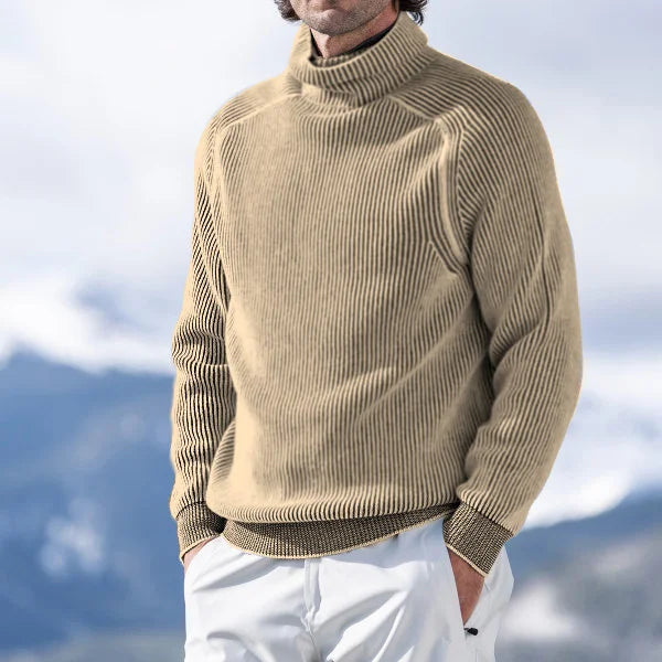Classic Cable Knit Men's Crew Neck Sweater