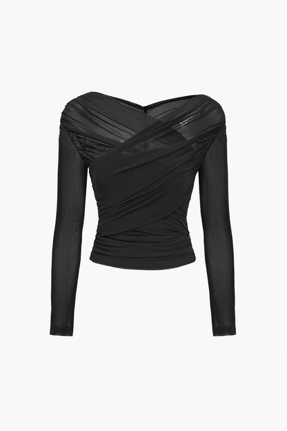 Lace | Ladies Textured Breathable Long Sleeve Blouse