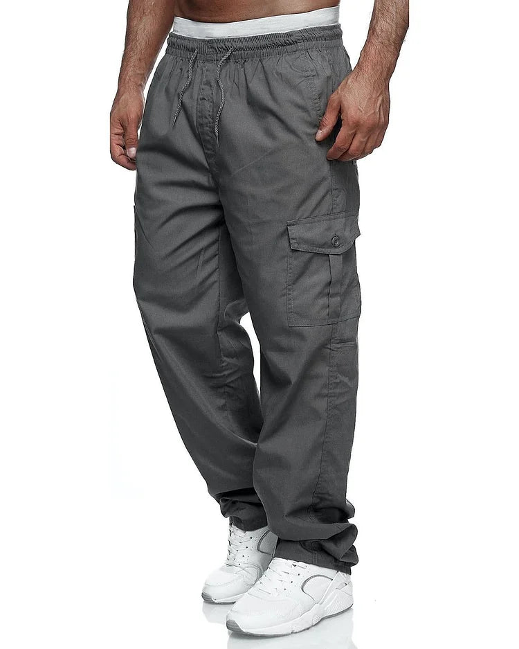 Dillon Cargo Pants: Multiple Pockets, Loose Fit