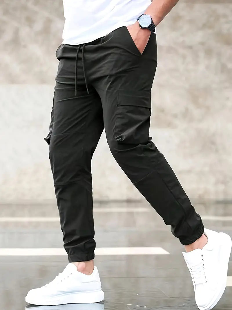 Men's Jacob Cargo Pants: Trendy Drawstring Style