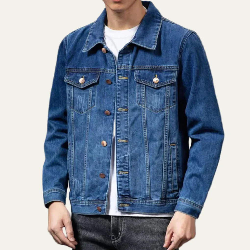 Men’s Classic Single Breasted Denim Jacket