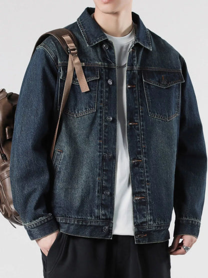Curvy Fit Blue Jean Jacket