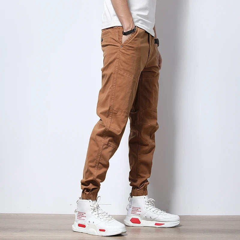 Men's Urban Cargo Joggers – Pants with Zipper Pockets for Work, Travel & Streetwear