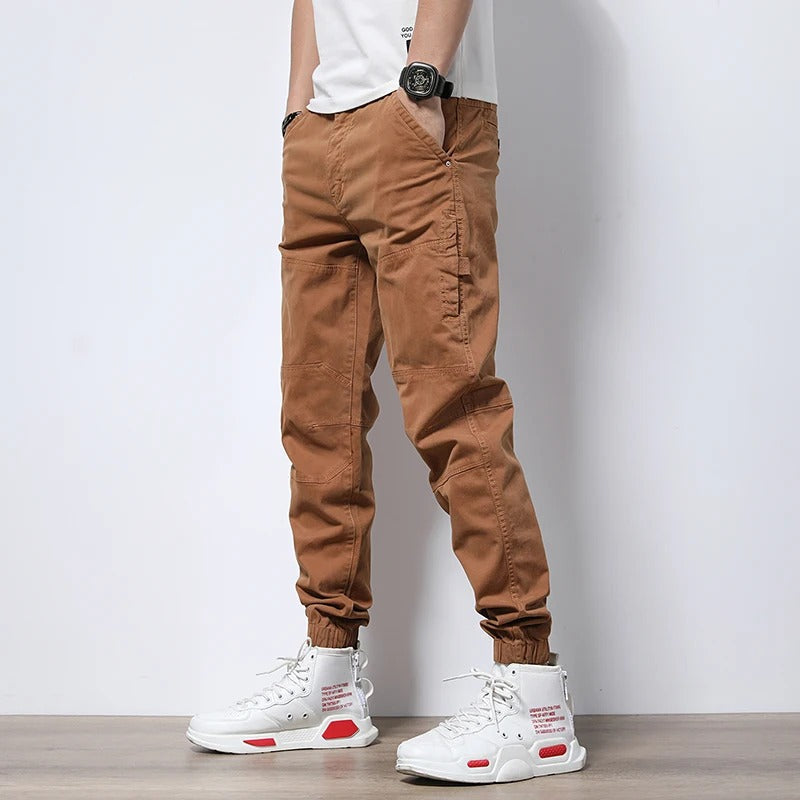 Men's Urban Cargo Joggers – Pants with Zipper Pockets for Work, Travel & Streetwear