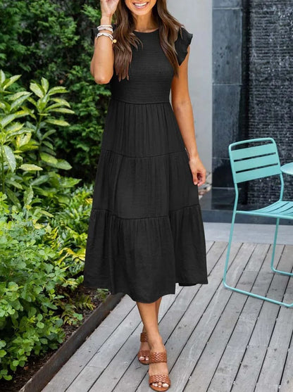 Elegant Lightweight Maxi Layered Dress