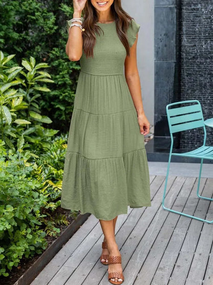 Elegant Lightweight Maxi Layered Dress