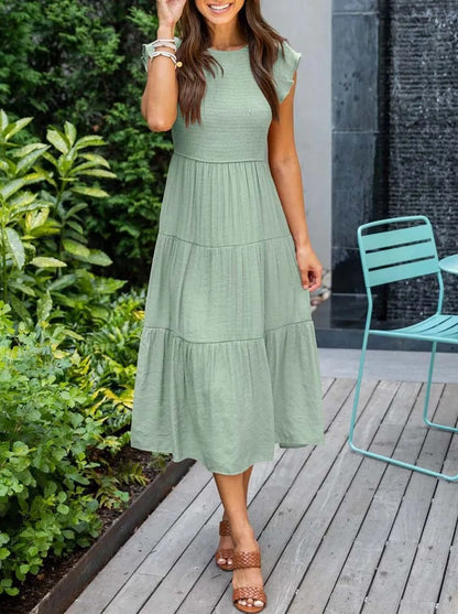 Elegant Lightweight Maxi Layered Dress