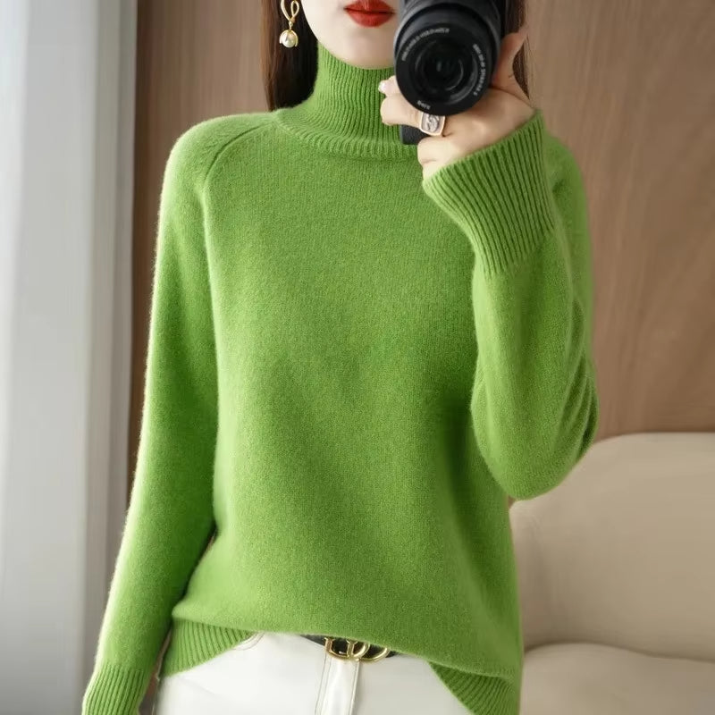 Chavelle – Women's Turtleneck Knit Sweater